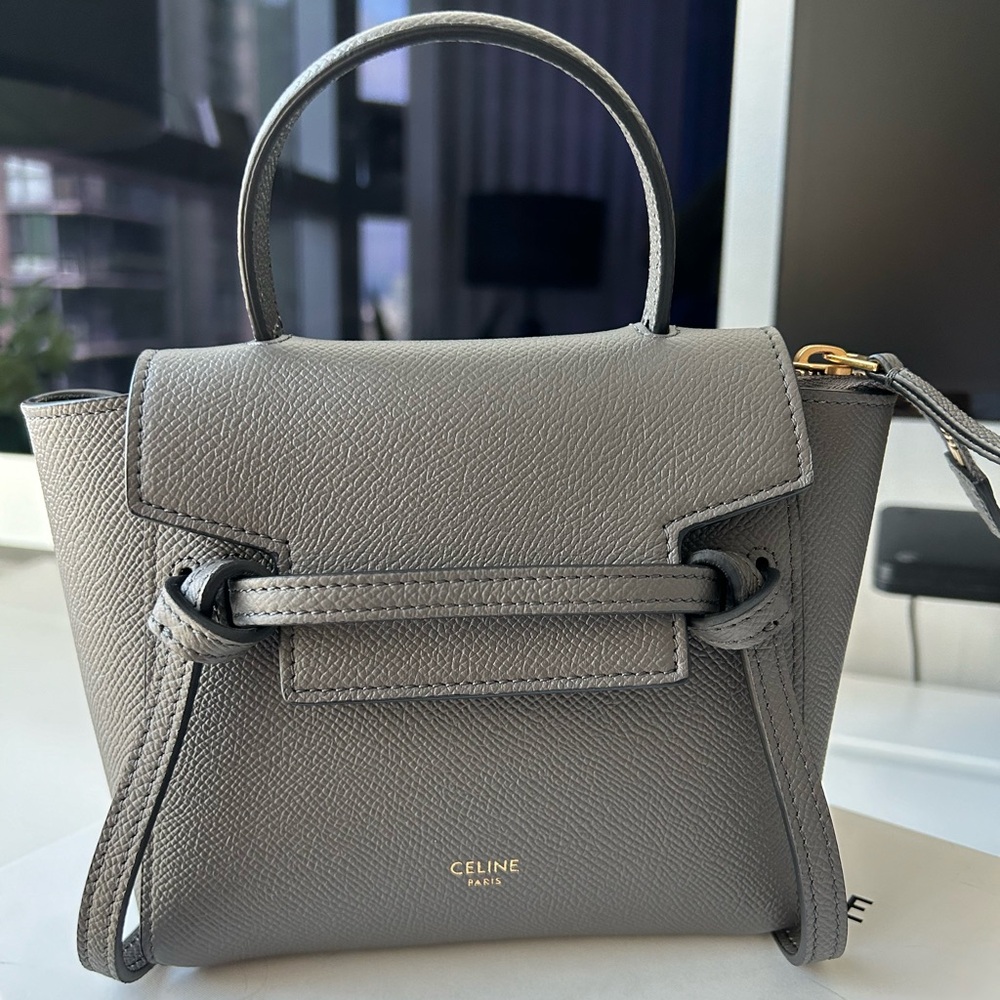 CELINE PICO BELT BAG IN GRAINED CALFSKIN